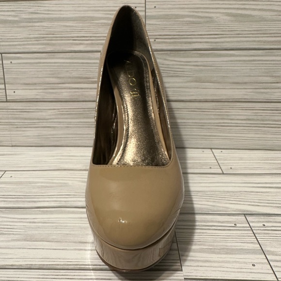 Aldo Nude Platform Heel Sz 9 - Picture 7 of 8